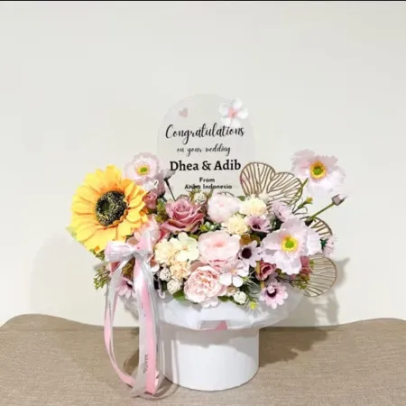 Bloom Box Akrilik Ucapan Wedding Bandung Wetan